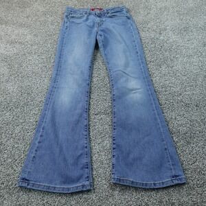 VTG Levis Jeans Womens 7 Light Blue Denim Pants 519 Low Flare Stretch Y2K 00s